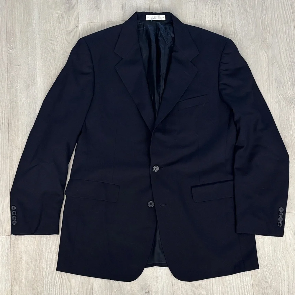 🔥BUNDLESALE Men's 46R John W Nordstrom Navy Blue Blazer Sports Jacket